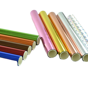 Generic Laser Gold Stamping Aluminum Foil PET Eco-Friendly Waterproof Adhesive Film <b>Roll</b> for <b>Paper</b> Products Packaging/ - Product Image 1