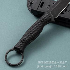 Cuchillo Táctico de Hoja Fija para Dropshipping en Shopify, Acero Inoxidable 9CR13, Mango G10, Funda K, Cuchillo para Supervivencia, Camping y Caza al Aire Libre - Product Image 4