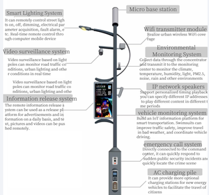 <span class=keywords><strong>Pile</strong></span> de charge multifonctionnelle Smart city, éclairage intelligent, nouvelle énergie, <span class=keywords><strong>pile</strong></span> de charge portable pour l'extérieur - Product Image 1