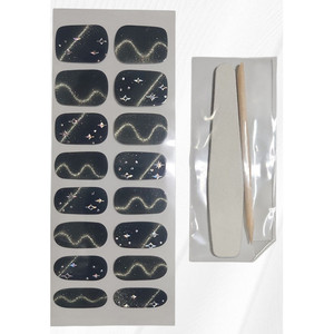 Autocollants pour ongles en gel magnétiques Aurora, ronds, 2D, style coréen, imperméables, non toxiques, en vrac - Product Image 2