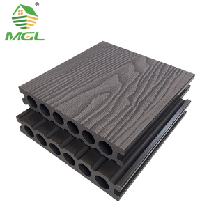 Panneaux de terrasse modernes antidérapants et imperméables en WPC Composite à grain de bois pour parc de jardin extérieur gaufré avec techniques brossées - Product Image 5