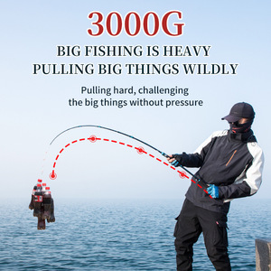 Canne à pêche en mer profonde en fibre de carbone White Fruit Offshore Boat Fishing Rod 40-180cm pour la pêche au calamar et au pieuvre. - Product Image 3