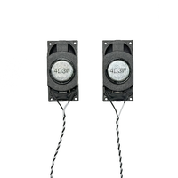 Haut-parleur rectangulaire 40MM avec cadre en plastique 4ohm 3W Unité pilote magnétique interne avec fil terminal