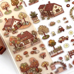 Lindos animales <span class=keywords><strong>de</strong></span> dibujos animados DIY pegatina decorativa Pad Set reutilizable miniatura escena álbum <span class=keywords><strong>de</strong></span> recortes fabricante creativo <span class=keywords><strong>tienda</strong></span> <span class=keywords><strong>pegatinas</strong></span> decorativas - Product Image 2