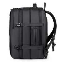 Mochila de Viaje Expandible de Gran Capacidad, Resistente al Agua, con Compresión al Vacío y Cierre, Mochila Multifuncional