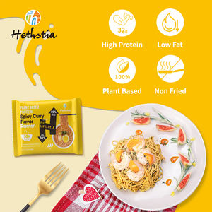 Alto contenuto proteico 32g di spaghetti Ramen istantanei zuppa di Ramen al Curry piccante Non fritto essiccato all'aria - Product Image 2