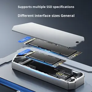 Nuovo Enclosure Esterno per SSD M.2 NVME Serie Mecha in Lega di Alluminio Yijie con TYPE-C3.2 per Computer e Disco Rigido Mobile - Product Image 4