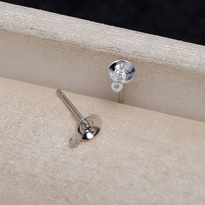 ต่างหูเงินแท้ S925 5 คู่ สำหรับงาน DIY พร้อมเข็มต่างหูขนาด 4 มม. และห่วงกลมแบบปิดสำหรับผู้หญิง รุ่น 4249 มีขนาด 6 มม. และ 8 มม. ให้เลือก - Product Image 3