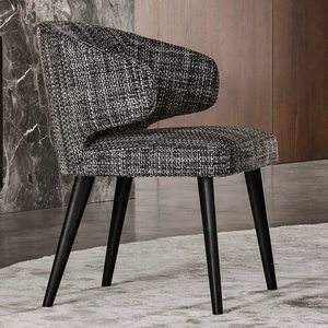 Chaise de salle <span class=keywords><strong>à</strong></span> manger de design italien de haute qualité, chaise élégante et moderne avec pieds en métal pour villa, <span class=keywords><strong>appartement</strong></span> CJ-287E - Product Image 5