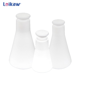 Personnalisé 50ml 100ml 250ml 500ml 1000ml Utilisation en laboratoire <span class=keywords><strong>Fiole</strong></span> triangulaire en Ptfe <span class=keywords><strong>Fiole</strong></span> Erlenmeyer conique - Product Image 2