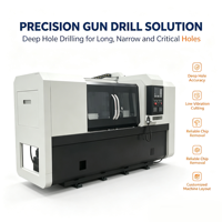 Machine de perçage profond CNC radiale de précision à haute exactitude avec moteur et engrenage pour tubes cylindriques et arbres longs