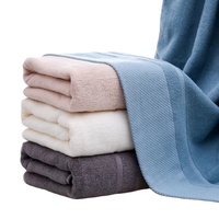 Personnalisé pas cher Jacquard épais Lrage serviette de bain ensemble main visage hôtel 100% coton biologique serviettes de bain