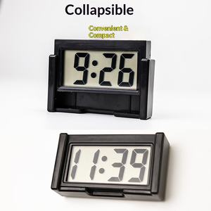 Wholesale Mini Digital <b>Clock</b> Large Screen Car Dashboard Electronic Self-adhesive for Truck - Product Image 6