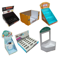 Présentoir de comptoir en carton ondulé pour maquillage, étagère de comptoir en carton, présentoir de comptoir pour cosmétiques, présentoir en papier