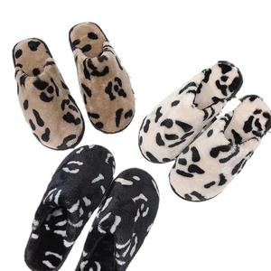 Autumn Fashion Casual Home for Slippers with Fur Style Soft Cotton Fabric Lining Warm Breathable for Winter Beauty Cotton for - Product Image 1