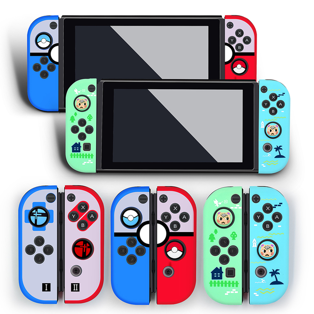 Soft Rubber Joypad Housing Skin Shell Case for Nintendo Switch Controller Joystick Anti-drop Protector NS Thumb Grip Accessories