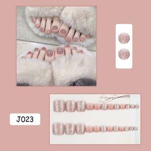 <span class=keywords><strong>Faux</strong></span> <span class=keywords><strong>ongles</strong></span> français de haute qualité en gros, courts, à motifs carrés avec colle, pour le printemps et l'été - Product Image 5