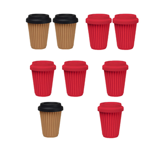 Reutilizable, respetuoso del medio ambiente de <span class=keywords><strong>la</strong></span> taza de café con tapa y funda de silicona Durable taza té <span class=keywords><strong>libre</strong></span> de BPA - Product Image 3