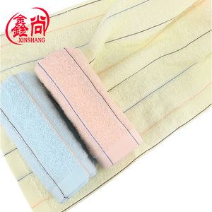 Serviette en coton pur Xinshang 32x70cm, rayée, teinte en fil, écologique, pour promotion - Product Image 3