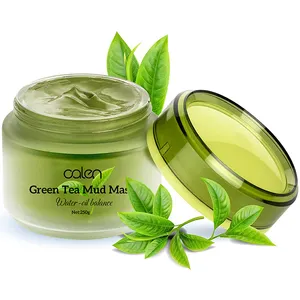 Natuurlijke Hydraterende Water Olie Balans Groene Thee Modder Masker Voor Facial