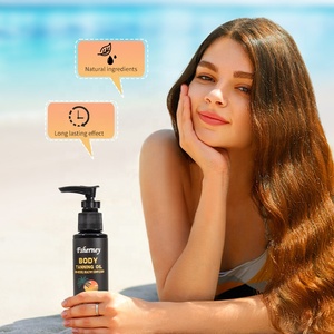Huile bronzante pour peau brune foncée de marque privée autobronzante naturelle bio longue durée à l'huile bronzée - Product Image 5