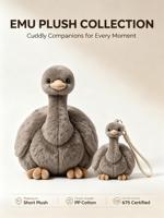 Peluche Émeu, Animal en Peluche Populaire du Zoo, Souvenir Personnalisé du Zoo, Cadeau en Gros