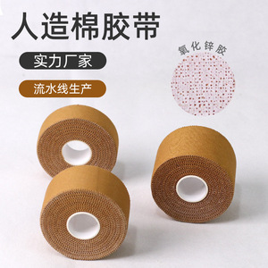 Cinta Deportiva de Algodón Sintético de 2.5cm, 3.8cm y 5cm con Adhesivo de Óxido de Zinc para Soporte Deportivo de Muñeca, Tobillo, Rodilla y Codo - Product Image 1