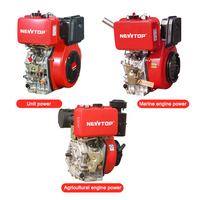 Moteur Diesel Industriel en Gros 186F 9 CV 4 Temps avec Carter Renforcé et Faible Consommation de Carburant pour Machines Agricoles OEM