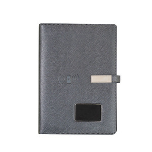 Thiết kế mới A5 Kích thước máy tính xách tay với sạc không dây & chiếu sáng logo kinh doanh Bộ quà tặng bao gồm cả ngân hàng điện & Nhật ký kế hoạch - Product Image 2