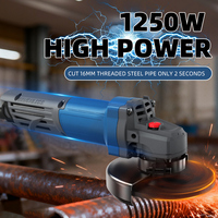 Meuleuse d'angle sans balais de qualité industrielle 1250W haute puissance 5 pouces pour le meulage du métal et de la pierre