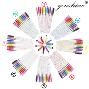 Bàn Chải Lông Mi Dùng Một Lần Long Lanh Màu Hồng Bóng Mắt Key Chain <span class=keywords><strong>Spoolie</strong></span> Lash Lashwands Mascara Wand <span class=keywords><strong>Applicator</strong></span> - Product Image 2