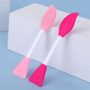 Brosse de maquillage et de soin <span class=keywords><strong>en</strong></span> plastique TPR de 16,5 cm, brosse à <span class=keywords><strong>masque</strong></span> facial DIY, brosse à nez <span class=keywords><strong>en</strong></span> <span class=keywords><strong>silicone</strong></span> à double tête - Product Image 4