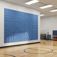 Panneau acoustique en feutre de polyester moderne avec motifs gravés personnalisés, panneau mural insonorisant pour hôtel, école, intérieur
