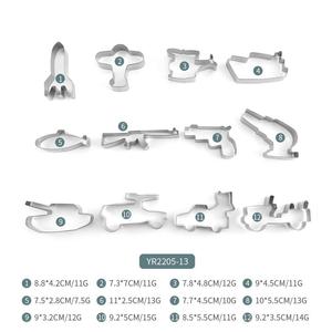 Serie de patrones militares personalizados de fábrica, herramientas para hornear DIY, cortador de galletas personalizado de acero inoxidable, moldes para galletas - Product Image 4