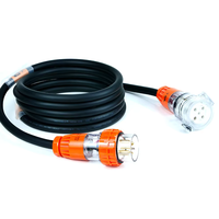 Câble d'extension de puissance pour scène, 5 broches australiennes, 32A, PVC ignifuge, résistant au feu, câble 5*6 mm² pour éclairage et sonorisation de scène