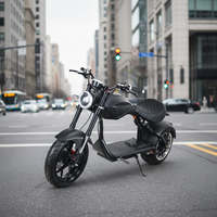 Scooter électrique Citycoco à pneus larges homologué EEC 2000W 60V, moto électrique pour adultes avec batterie amovible