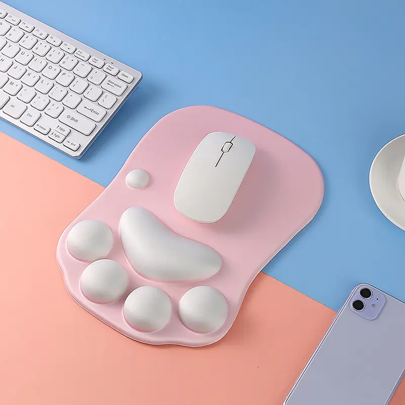 Alfombrilla de ratón para juegos de estilo personalizado a precio de fábrica, tela suave con reposamuñecas de diseño personal para uso en oficina en Stock