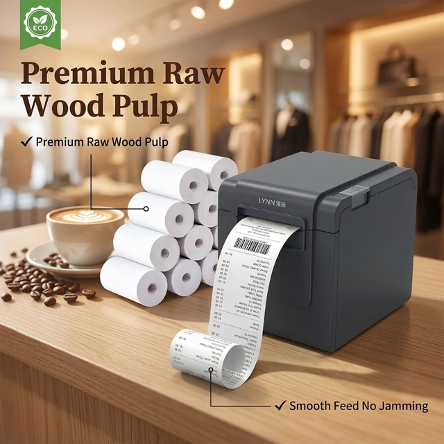 80x50mm Single Layer Thermal Paper Roll POS Receipt Paper Small