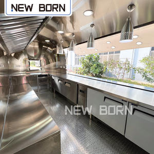 Tam Catering donanımlı mobil kahve Bar römorkları gıda kamyon Hot Dog sepeti paslanmaz çelik gıda römork - Product Image 3