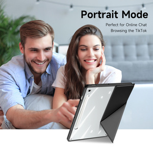 Wholesale of <b>tablet</b> protective cases suitable for Samsung Tab S10 FE Plus transparent <b>tablet</b> protective case with detachable <b>pen</b> - Product Image 1