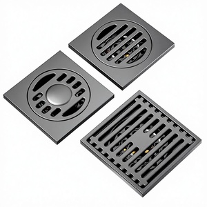 Gun Ash Stainless Steel Copper Flap Gravity Floor Drain Core for Bathroom Shower Room Washing <b>Machine</b> Deodorization - Product Image 1