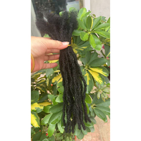 Extensions de dreadlocks Goddess Locs en cheveux humains texturés, interlockées, tailles moyennes