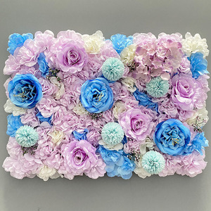 Muro <span class=keywords><strong>de</strong></span> Flores Artificiales <span class=keywords><strong>de</strong></span> Seda Cuidadosamente Seleccionadas - Fondo para Sesiones <span class=keywords><strong>de</strong></span> Fotos <span class=keywords><strong>de</strong></span> Boda, Decoración para Escaparates <span class=keywords><strong>de</strong></span> Centros Comerciales, Hortensias, Rosas y Follaje - Product Image 1