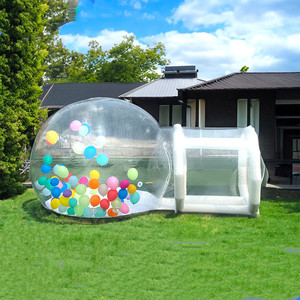 Maison bulle gonflable transparente en PVC pour le camping en extérieur, type 'Shopping mall drainage punch-in', épaissie - Product Image 4