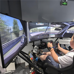 Nhà Máy Bán 9D Thực Tế Ảo 6 <span class=keywords><strong>Dof</strong></span> 3 Màn Hình Chuyển Động Nền Tảng F1 Đi Xe 3D Lái Xe Đua Xe Mô Phỏng Cho Trung Tâm Mua Sắm - Product Image 5
