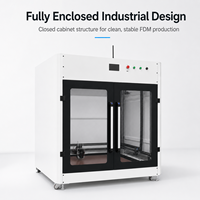 Nouvelle imprimante 3D FDM à grande plateforme, en alliage d'aluminium industriel, production automatique en série à haute vitesse, chambre fermée, sortie stable