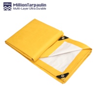 Bâche PE jaune et blanche 140 g/m² pour machines, fabricant coréen de qualité supérieure