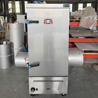 Cuiseur à riz commercial Ruitai 12 plateaux, double alimentation (GPL/GN), homologué CE, en acier inoxydable SUS304/SS201, avec minuteur numérique pour cantine/hôtel/école