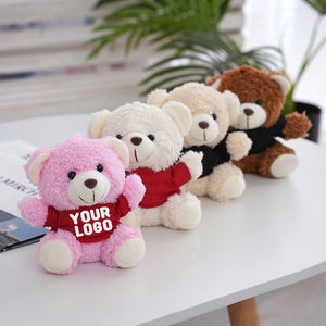 促销礼品定制文字标志熊毛绒钥匙扣毛绒泰迪熊玩具定制标志熊带衬衫活动礼品 - Product Image 5