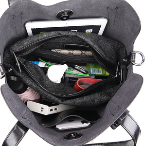 Hermosos bolsos de las señoras bolsas de gran tamaño bolso de las mujeres del cuero genuino - Product Image 4